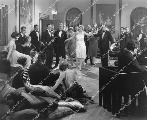crp-10302 1927 Sally O'Neil, Owen Moore, Harry Crocker, Gertrude Olmstead at flapper dance party silent film Becky crp-10302