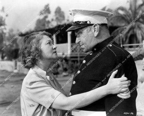 crp-10373 1943 photo Wallace Beery, Fay Bainter film Salute to the Marines crp-10373