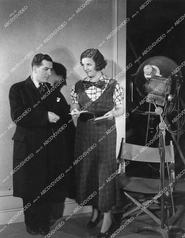 crp-1037 1930's Winnie Lightner buys tickets from Max H Kert for WB Sunset Studios New Years Eve Frolic charity crp-1037