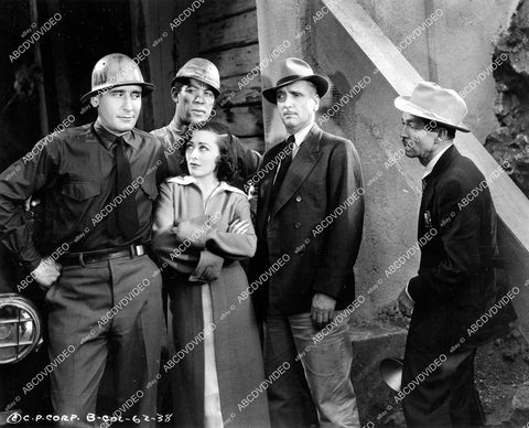 crp-10446 1935 Victor Jory, Sally O'Neil, Ward Bond, Robert Glekler, Johnny Arthur film Too Tough to Kill crp-10446