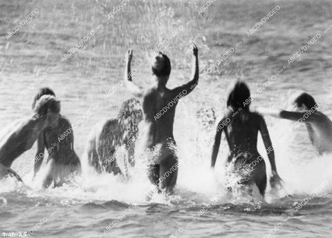 crp-10510 1971 sexy Birte Tove & naked teens playing in the surf film Swedish Fly Girls crp-10510