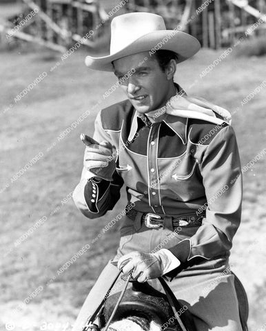crp-10535 1947 cool cowboy Jack Leonard in western wear film Swing the Western Way crp-10535