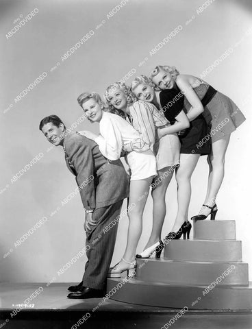 crp-10708 1941 Rudy Vallee w babes Jean Brooks, Janet Warren, Dinora Rego, Dorothy Lee film Too Many Blondes crp-10708
