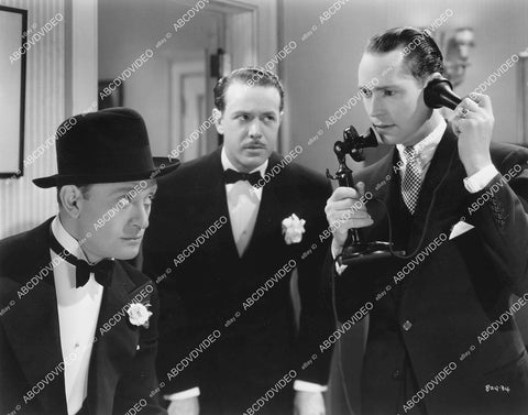 crp-11015 1935 Harvey Stephens, Franchot Tone, Conrad Nagel film One New York Night crp-11015