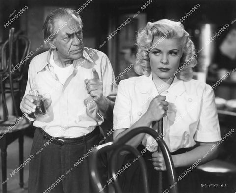 crp-11159 1953 Cleo Moore, Sidney Fallender film One Girl's Confession crp-11159