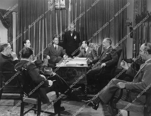 crp-11244 1939 extras have a serious meeting film North of Shanghai crp-11244