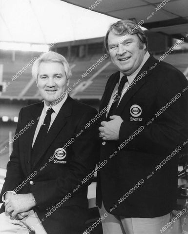 crp-11598 1981 sportscasters John Madden, Pat Summerall TV Super Bowl XVI crp-11598