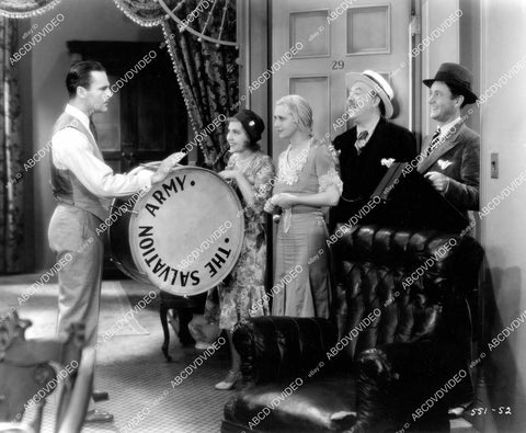 crp-11699 1931 Neil Hamilton, Gertrude Short, Clara Blandick, Cliff Edwards w salvation army drum film Laughing Sinners crp-11699