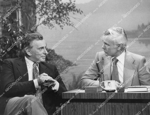 crp-11761 1978 author Gore Vidal w Johnny Carson TV The Tonight Show crp-11761