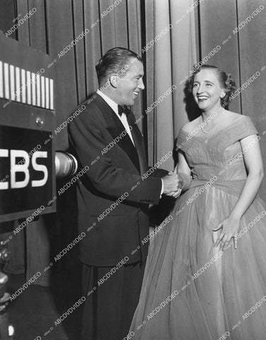 crp-11776 1950's Ed Sullivan & Margaret Truman Daniels w CBS television camera crp-11776