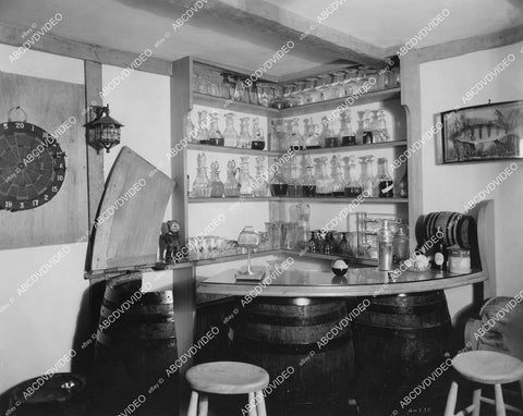 crp-01186 1940's set still of bar and dart board for unknown Gaumont-British Picture Corp crp-01186