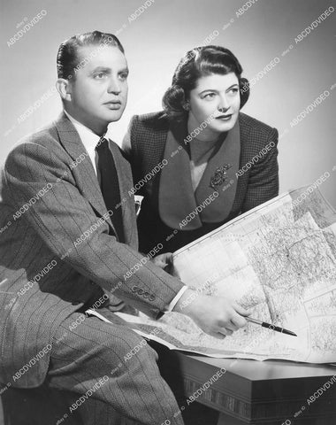 crp-11923 1950 Vivian Smolen, Karl Swenson CBS radio show Our Gal Sunday crp-11923