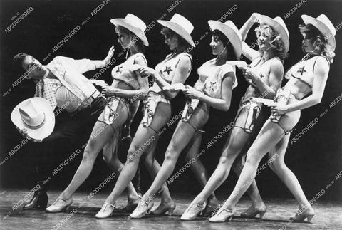 crp-11996 1970's jon Devlin singers & dancers half naked cowgirls Broadway play Manhattan Rhythm crp-11996