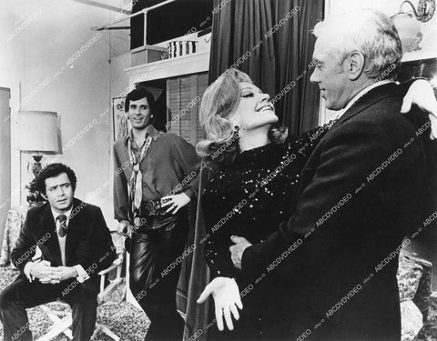 crp-12017 1970 phot Anne Baxter, Penny Fuller, Gwyda Don Howe, Brandon Maggart, Leeroy Reams, Keith Charles, Lawrence Weber live theatrical play Applause crp-12017