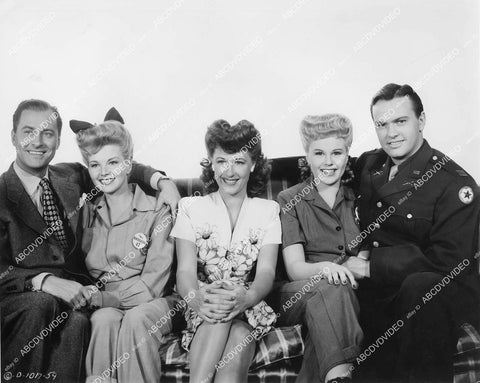 crp-12084 1944 Joan Davis, Bob Haymes, Judy Clark, John Hubbard, Jane Frazee film Beautiful But Broke crp-12084