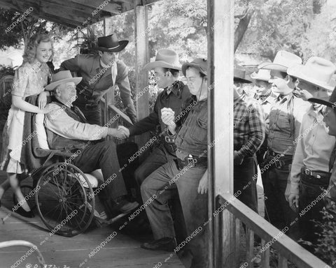 crp-12166 1943 Bob Wills, Ann Savage, Russell Hayden, Dub Taylor, Frank LaRue film Saddles and Sagebrush crp-12166