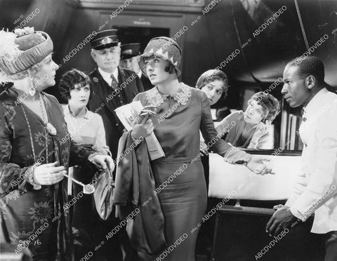 crp-12196 1927 pretty Claire Windsor w train passengers silent film A Little Journey crp-12196