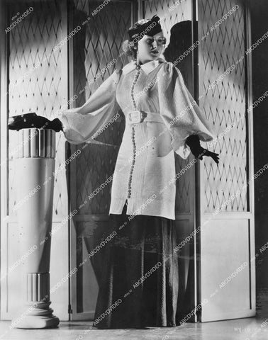 crp-12221 1935 pretty Jane Hamilton in new fashion elegant cocktail frock crp-12221