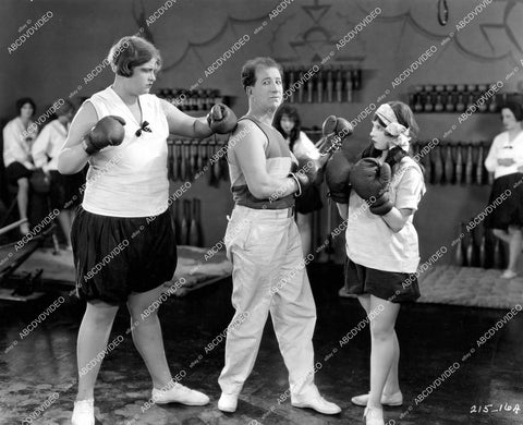 crp-12439 1925 boxing babes Paulette Duval, Conrad Nagel silent film Cheaper to Marry crp-12439