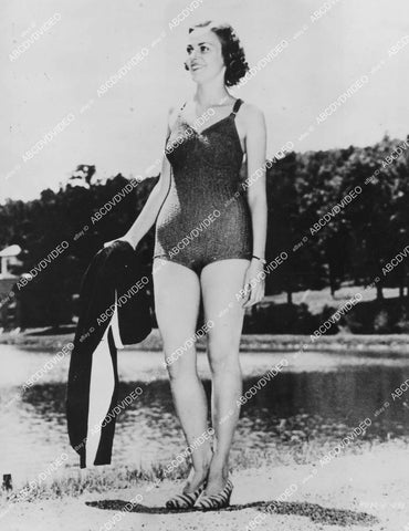 crp-12470 1939 news photo Miss Burmingham Alabama Florine Holt in new swimwear Atlantic City NJ crp-12470