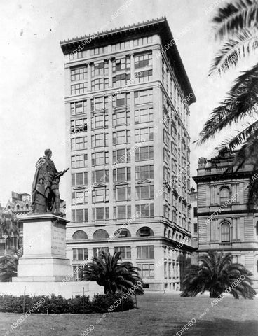 crp-12493 1923 news photo historic Australia first Ferro-Concrete apartment house in Sydney crp-12493