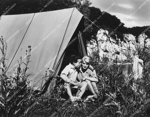 crp-12757 1956 Claus Biederstaedt, Susanne Cramer, Eva Kerbler, Hans Nielsen West German foreign film Two in a Sleeping Bag crp-12757