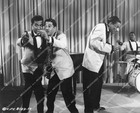 crp-12835 1956 music group The Treniers (Claude, Cliff & Milt) film Don't Knock the Rock crp-12835
