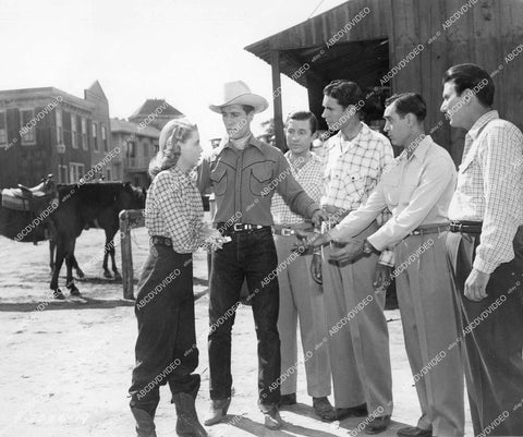 crp-12856 1946 Ken Curtis, Joan Barton, The Hoosier Hotshots film Lone Star Moonlight crp-12856