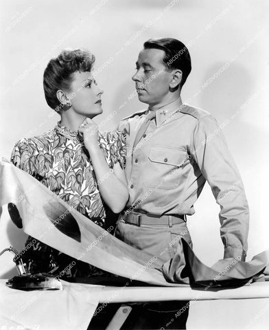 crp-12893 1945 Alexander Knox & Irene Dunne have ironing mishap film Over 21 crp-12893