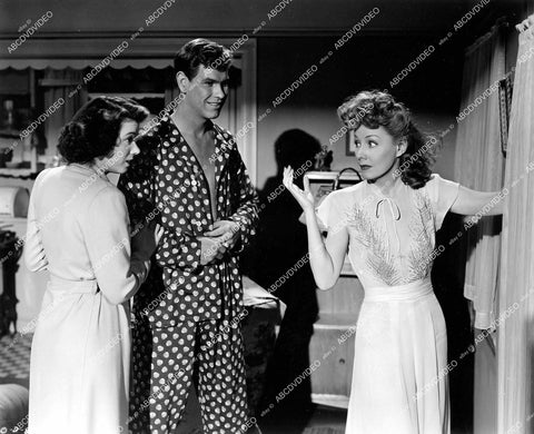 crp-12910 1945 Loren Tindall, Jeff Donnell, Irene Dunne film Over 21 crp-12910