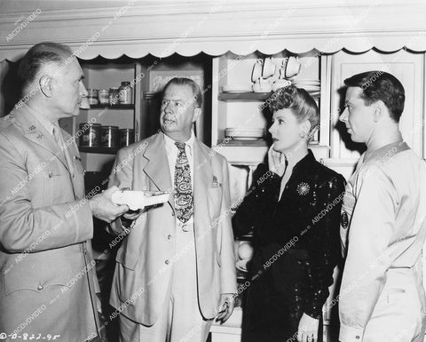 crp-12911 1945 Charles Evans, Charles Coburn, Irene Dunne, Alexander Knox film Over 21 crp-12911