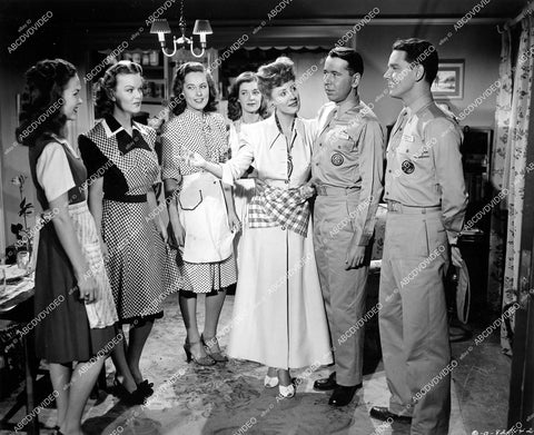 crp-12920 1945 Nanette Parks, Jean Stevens, Adele Roberts, Anne Loos, Irene Dunne, Alexander Knox film Over 21 crp-12920