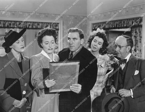 crp-12954 1945 photo William Bendix, Mary Treen, Anne Revere, Byron Foulger film Don Juan Quilligan crp-12954