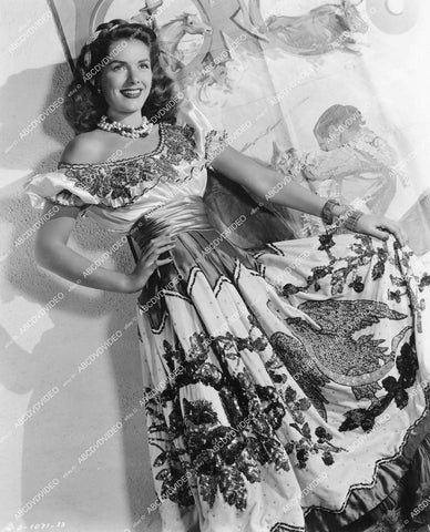 crp-13056 1945 lovely Jinx Falkenburg film The Gay Senorita crp-13056