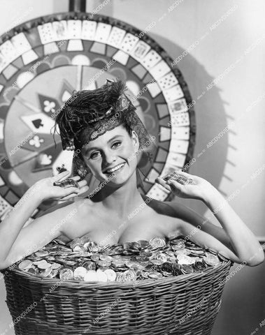 crp-13106 1965 sexy & naked Sandra Downs in 23,000 silver dollars TV Wagon Train crp-13106