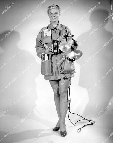 crp-13113 1940's cutie Lynn Taylor w cameras flash bulbs and nice legs crp-13113