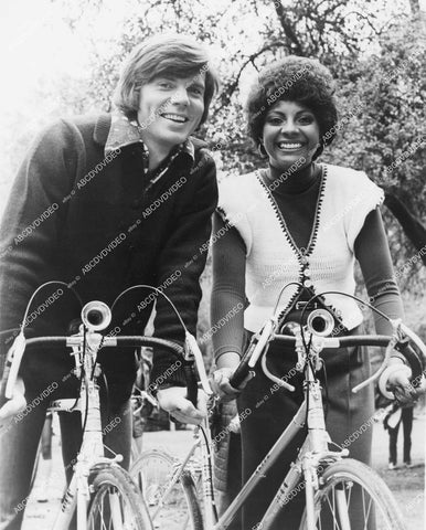 crp-13222 1980's John Davidson & Leslie Uggams on bicycles TV The Henry Fonda Special crp-13222
