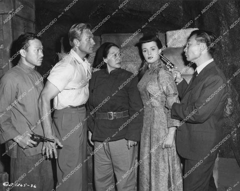 crp-13538 1953 Philip Ahn, Kam Tong, Nancy Gates, Soo Yong, Richard Denning film Target Hong Kong crp-13538
