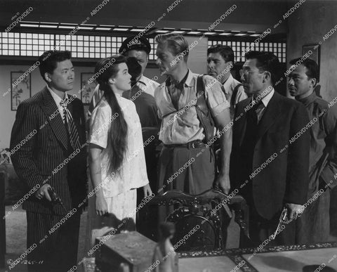crp-13545 1953 Victor Sen Yung, Nancy Gates, Henry Kulky, Richard Denning, Philip Ahn, Michael Pate, Kam Tong film Target Hong Kong crp-13545