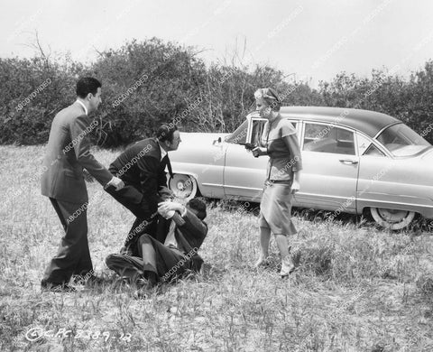 crp-13557 1957 Jean Willes, Rick Vallin, Paul Newlan, Robert McQueeney film The Tijuana Story crp-13557