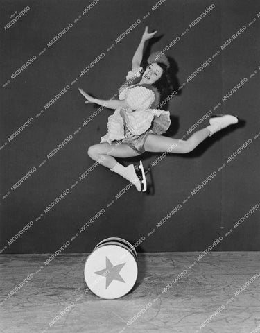 crp-13654 1939 ice skater La Verne Busher flying through the air film Ice Follies of 1939 crp-13654