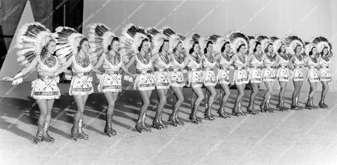 crp-13680 1939 ice skater beauties in American Indian routine film Ice Follies of 1939 crp-13680