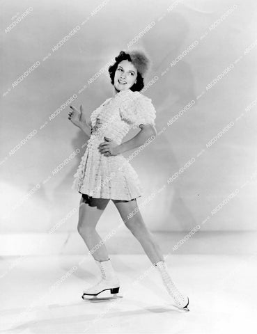 crp-13682 1939 ice skater La Verne Busher practices dance moves film Ice Follies of 1939 crp-13682