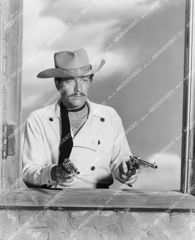 crp-01383 1958 handsome Wade Preston w his six shooter TV Colt .45 crp-01383