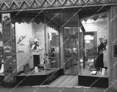 crp-13912 1930's cool Americana vintage store front display window Roos Bros Martha West Fashion crp-13912