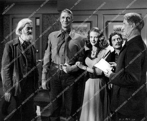 crp-14021 1948 Gabby Hayes, Sonny Tufts, Barbara Britton, George E Stone, Russell Simpson film The Untamed Breed crp-14021