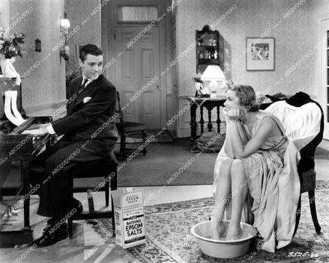 crp-14102 1936 Joan Marsh soaking her feet, Ben Lyon film Dancing Feet crp-14102