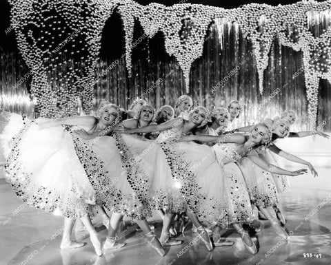 crp-14234 1935 beautiful blonde chorus girl dancers musical number film The Broadway Melody of 1936 crp-14234