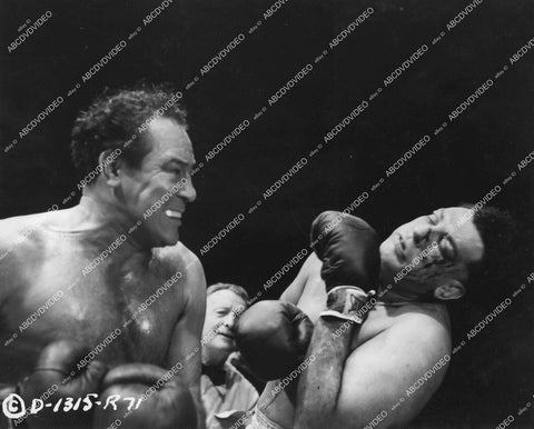 crp-14260 1956 Mike Lane and boxing opponent Max Baer film The Harder They Fall crp-14260