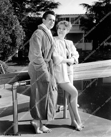 crp-14491 1946 Larry Parks, Evelyn Keyes at diving board & swimming pool film The Jolson Story crp-14491
